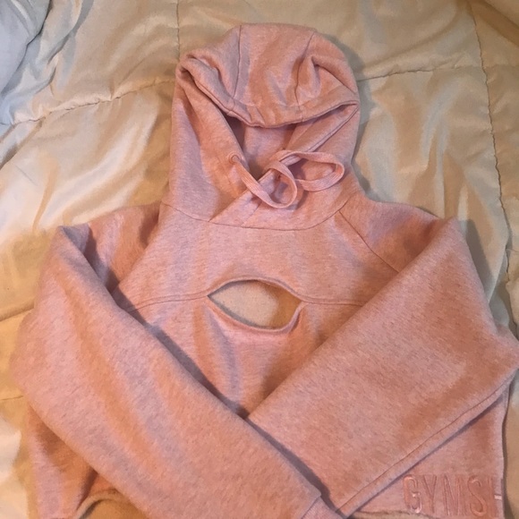 Gymshark raw edge hoodie pink - Picture 2 of 5